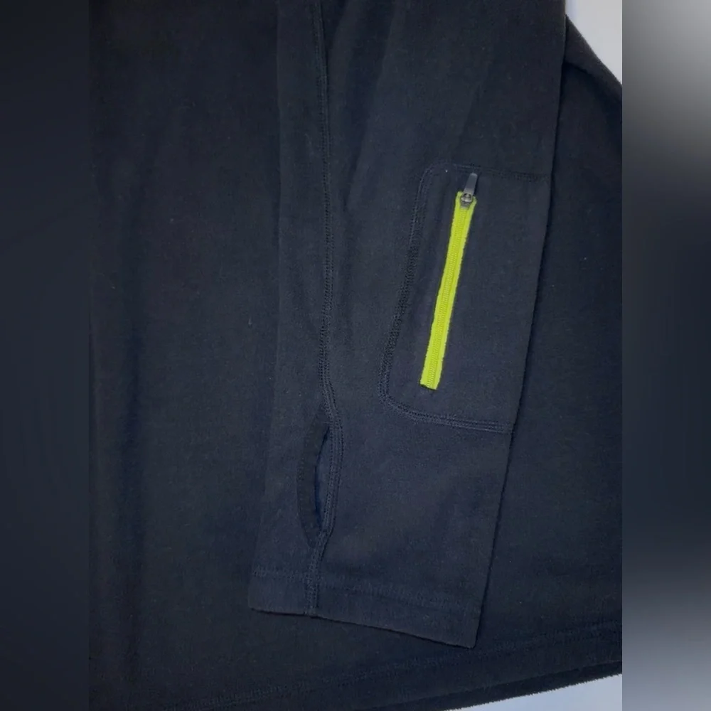 North Face Men’s Black 1/4 Zip Fleece Jacket Size XL Pullover Thumb Holes